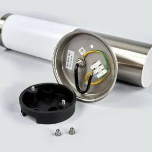Lindby Kristof - applique extérieure inox avec détecteur^ Appliques D'Extérieur Avec Détecteur