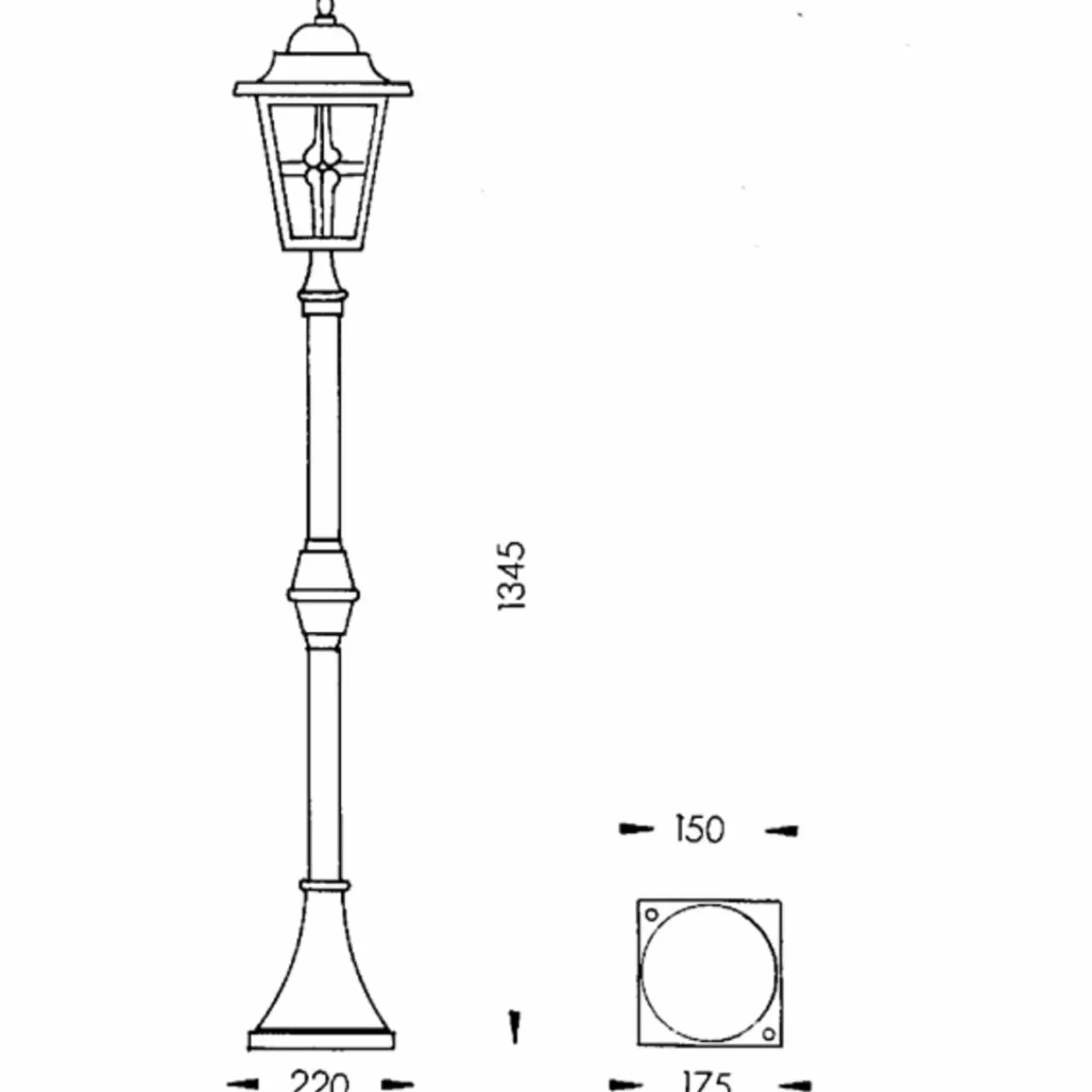 lampadaire_attractif__marron_1.webp Albert Leuchten Lampadaire Attractif 772 marron^ Lampadaires D'Extérieur