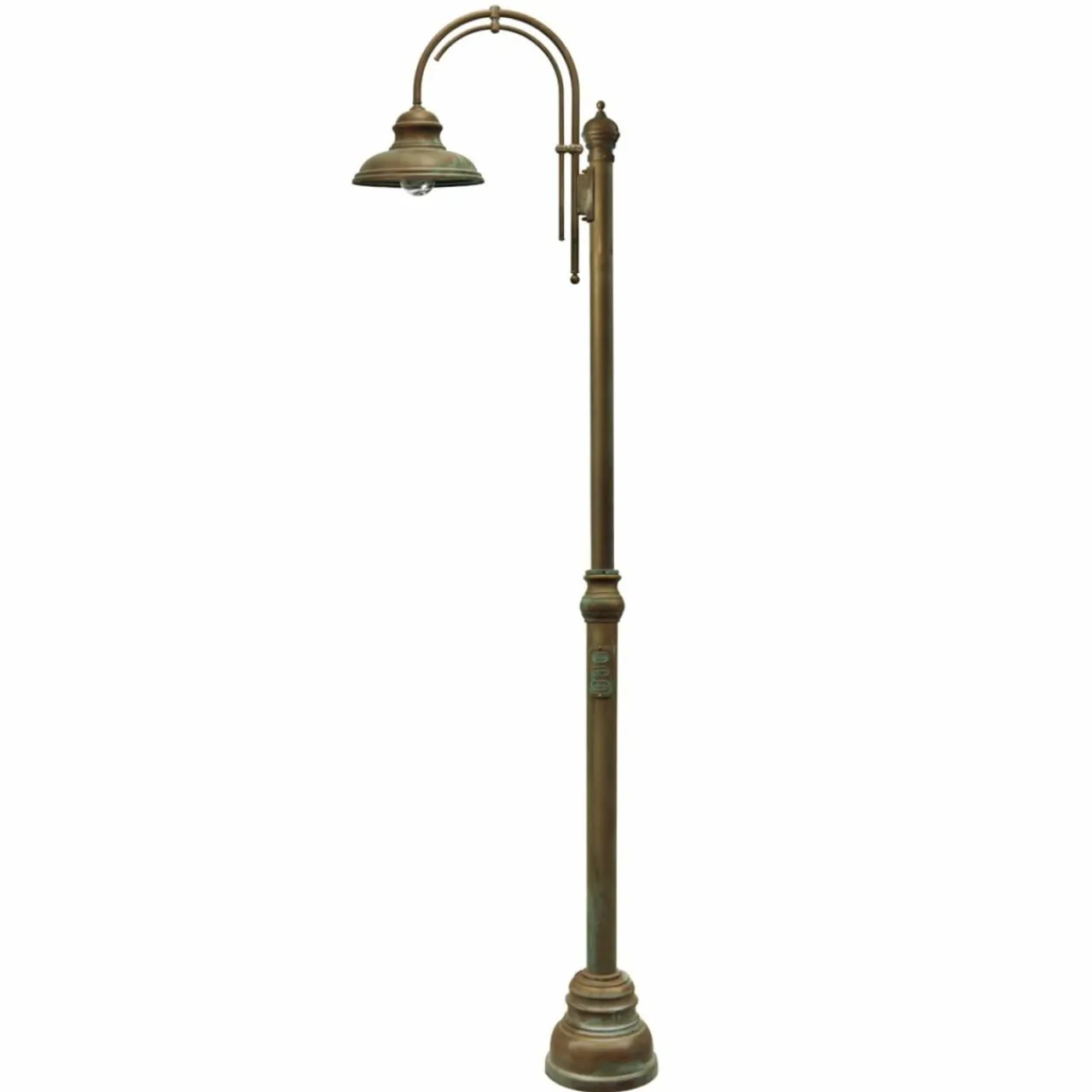 lampadaire_dextrieur_luca_en_laiton_cuivre_antique___lampe_0.webp Moretti Luce Lampadaire d'extérieur Luca en laiton cuivre antique à 1 lampe^ Lampadaires D'Extérieur