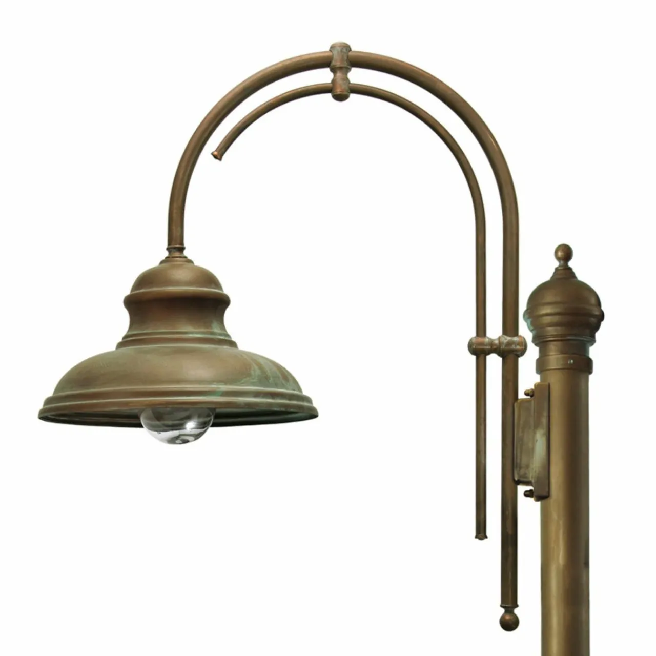 lampadaire_dextrieur_luca_en_laiton_cuivre_antique___lampe_1.webp Moretti Luce Lampadaire d'extérieur Luca en laiton cuivre antique à 1 lampe^ Lampadaires D'Extérieur
