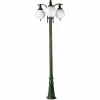 K.S. Verlichting Lampadaire d'extérieur Madeira à 3 lampes vert foncé^ Lampadaires D'Extérieur