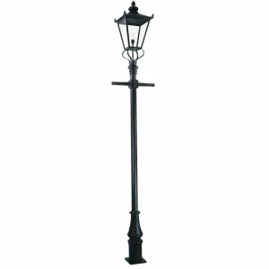 Elstead Lampadaire extérieur Wilmslow noir 1 lampe 330 cm^ Lampadaires D'Extérieur