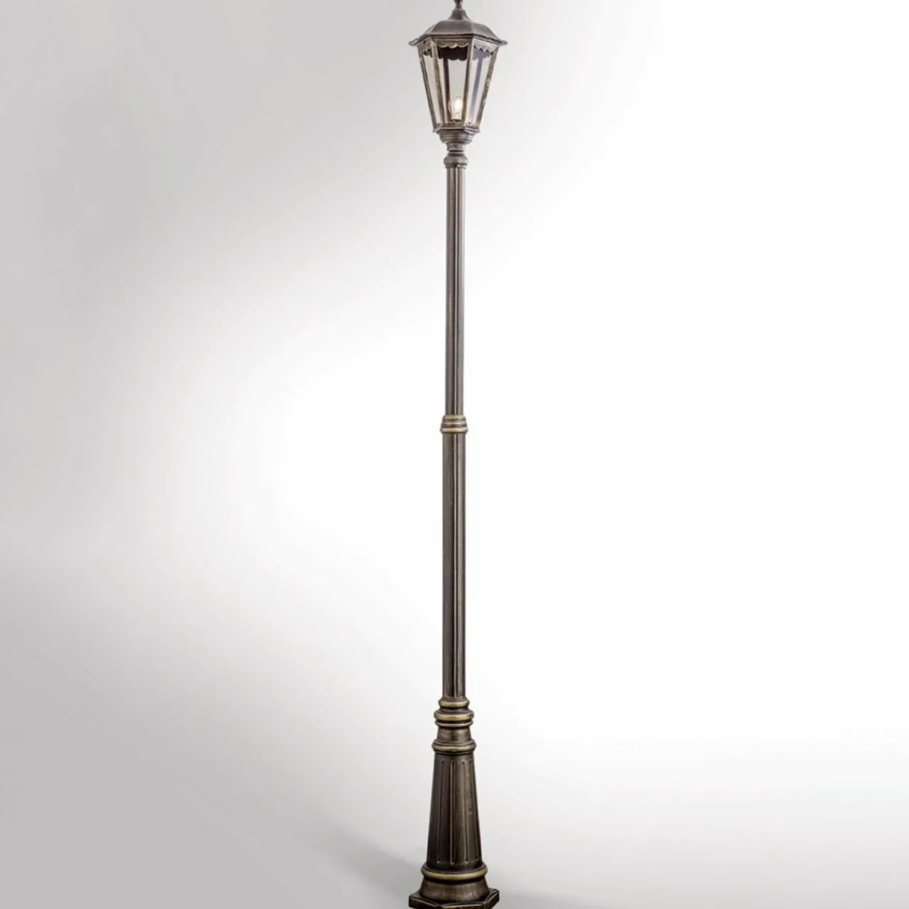 lampadaire_fabio_brun___lampe__cm_0.webp ORION Lampadaire Fabio brun à 1 lampe 211 cm^ Lampadaires D'Extérieur