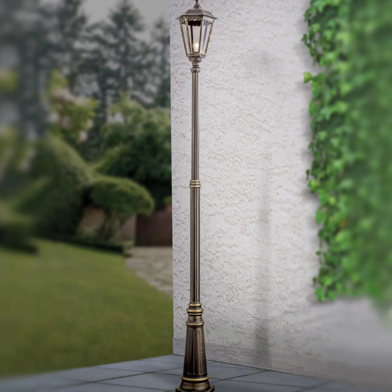 lampadaire_fabio_brun___lampe__cm_5.webp ORION Lampadaire Fabio brun à 1 lampe 211 cm^ Lampadaires D'Extérieur
