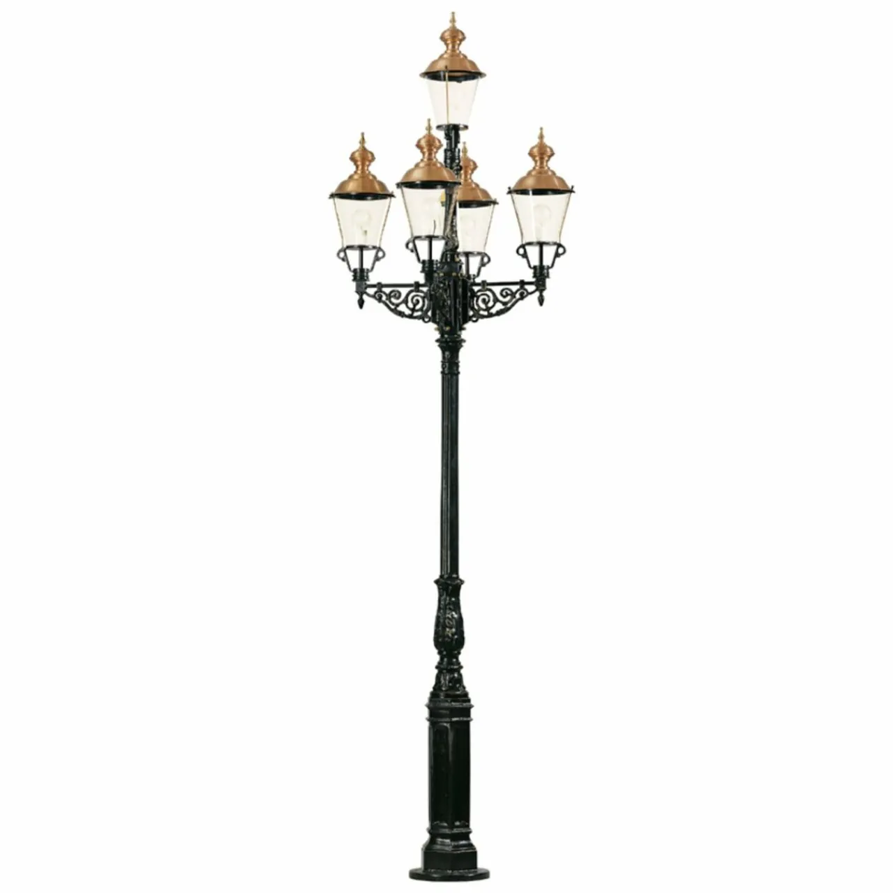 lampadaire_monaco_impressionnant___lampes_0.webp K.S. Verlichting Lampadaire Monaco impressionnant à 5 lampes^ Lampadaires D'Extérieur