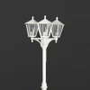 Albert Leuchten Lampadaire rustique 680 blanc à 3 lampes^ Lampadaires D'Extérieur