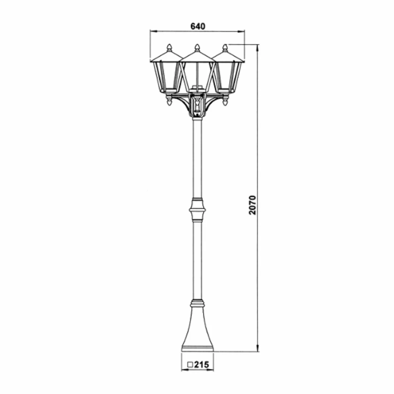 lampadaire_rustique__marron___lampes_1.webp Albert Leuchten Lampadaire rustique 680 marron à 3 lampes^ Lampadaires D'Extérieur