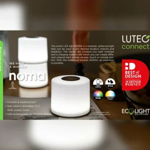 LUTEC connect Lampe à poser d’extérieur LED Noma module^ Lampes Décoratives