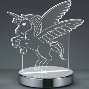 Reality Leuchten Lampe à poser Karo 3D hologramme à motif licorne^ Lampes Décoratives