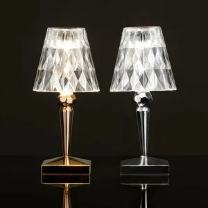 Kartell Lampe à poser LED décorative Battery, dorée^ Lampes Décoratives