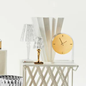 Kartell Lampe à poser LED décorative Battery, dorée^ Lampes Décoratives