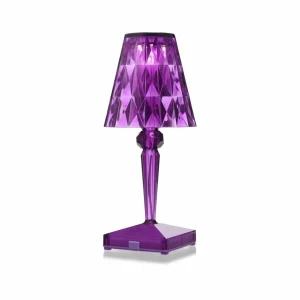 Kartell Lampe à poser LED décorative Battery, prune^ Lampes Décoratives