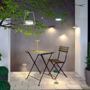 Deko-Light Lampe à poser LED Miram batterie, dimmable, jaune^ Lampes Décoratives