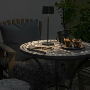 Konstsmide Lampe à poser LED Positano pour extérieur, noire^ Lampes Décoratives