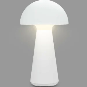 Briloner Lampe à poser LED rechargeable Fungo, blanc^ Lampes Décoratives