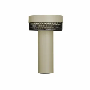 HELL Lampe à poser LED rechargeable, hauteur 24cm, sable/noir^ Lampes Décoratives