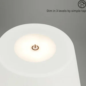 Briloner Lampe à poser LED rechargeable Kihi, blanc^ Lampes Décoratives