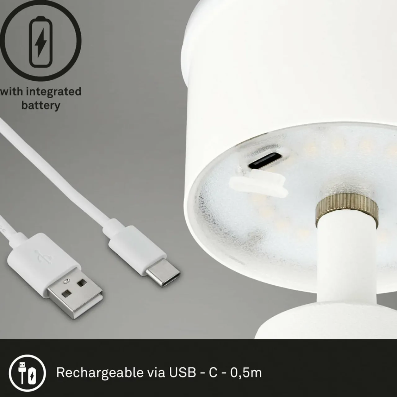 lampe__poser_led_rechargeable_kihi_blanc_5.webp Briloner Lampe à poser LED rechargeable Kihi, blanc^ Lampes Décoratives