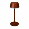 Konstsmide Lampe à poser LED rechargeable Lyon, terracotta, IP54, variateur^ Lampes Décoratives