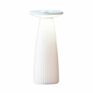 Sigor Lampe à poser LED rechargeable Nuflair, blanc, IP54, intensité variable, 24 cm^ Lampes Décoratives