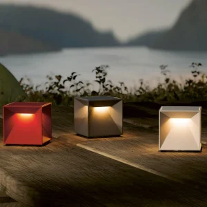 Sigor Lampe à poser LED rechargeable Nutalis mini, blanc, IP54, intensité variable^ Lampes Décoratives