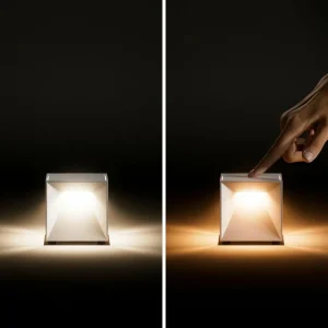 Sigor Lampe à poser LED rechargeable Nutalis mini, noir, IP54, intensité variable^ Lampes Décoratives