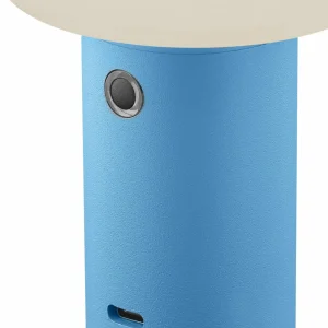 HELL Lampe à poser LED rechargeable Tiny-B, bleu pastel, hauteur 13 cm, IP54^ Lampes Décoratives