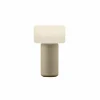 HELL Lampe à poser LED rechargeable Tiny-B, couleur sable, hauteur 13 cm, IP54^ Lampes Décoratives