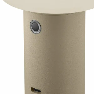 HELL Lampe à poser LED rechargeable Tiny-B, couleur sable, hauteur 13 cm, IP54^ Lampes Décoratives