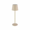 Globo Lampe à poser LED rechargeable Vannie, sable, hauteur 36 cm, CCT^ Lampes Décoratives
