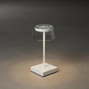 Konstsmide Lampe à poser LED Scilla avec USB, blanche^ Lampes Décoratives