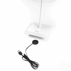 Konstsmide Lampe à poser LED Scilla avec USB, blanche^ Lampes Décoratives