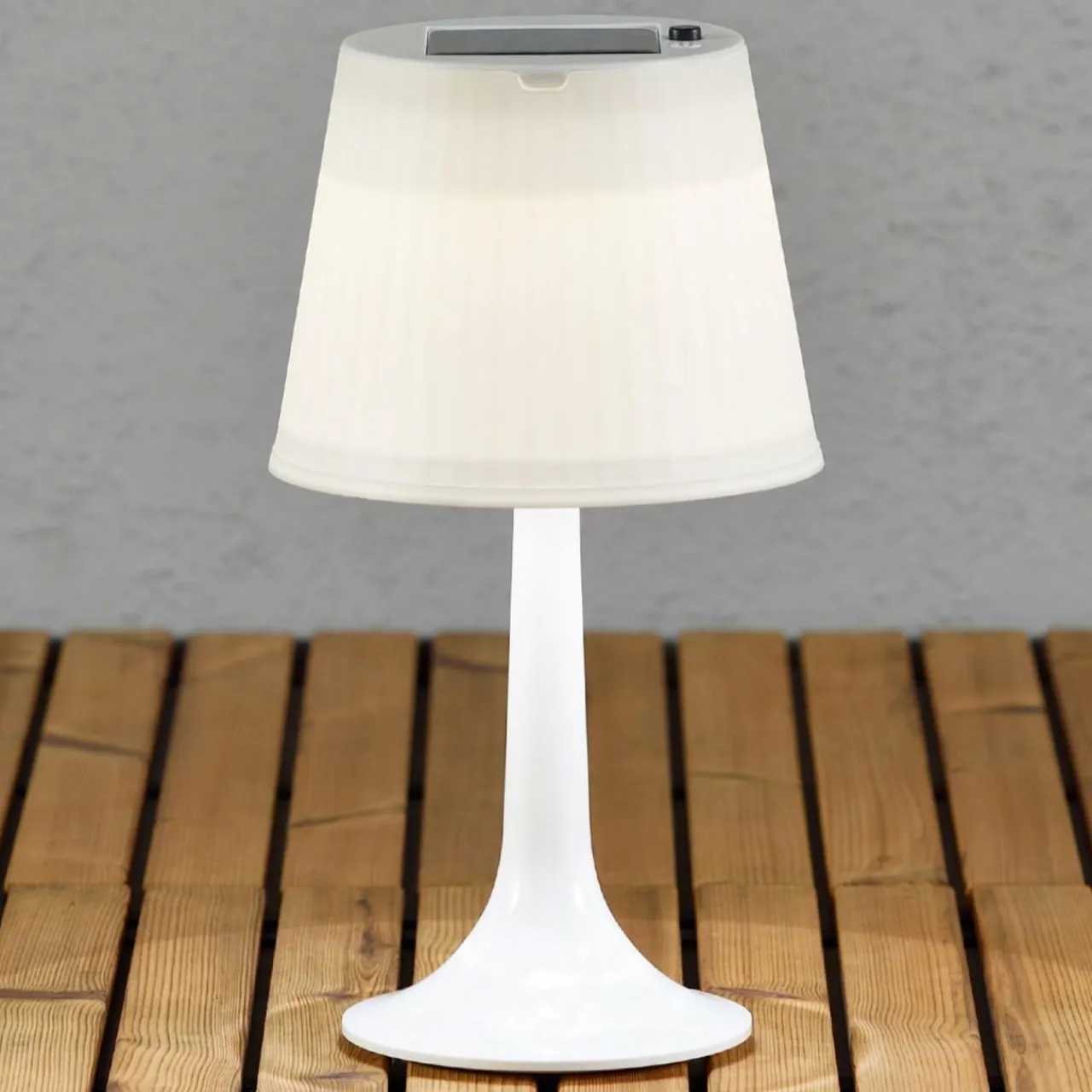 lampe__poser_led_solaire_blanche_assisi_sitra_0.webp Konstsmide Lampe à poser LED solaire blanche Assisi Sitra^ Lampes Décoratives