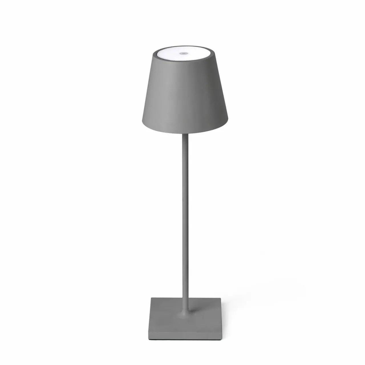 lampe__poser_led_toc_chargeur_usb_ip_grise_1.webp FARO BARCELONA Lampe à poser LED Toc chargeur USB, IP54, grise^ Lampes Décoratives