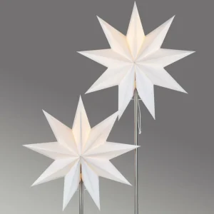 Markslöjd Lampe à poser étoile en papier Duva deux étoiles^ Lumière De Noël