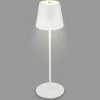 Briloner Lampe à table LED Kiki avec poser rechargeable 3.000K, blanc^ Lampes Décoratives