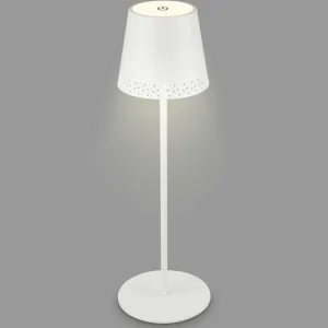 Briloner Lampe à table LED Kiki avec poser rechargeable 3.000K, blanc^ Lampes Décoratives