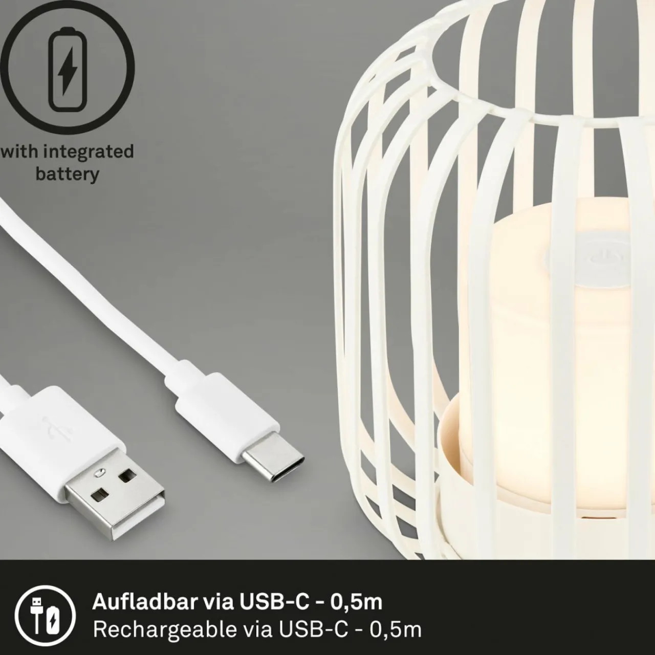lampe_batterie_led__ip_panier_mtal_blanc_3.webp Briloner Lampe batterie LED 7279 IP44 panier métal blanc^ Lampes Décoratives