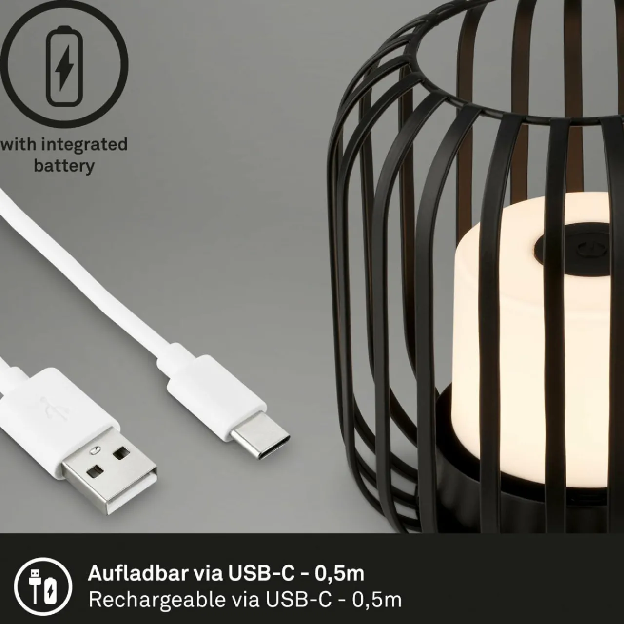 lampe_batterie_led__ip_panier_mtal_noir_3.webp Briloner Lampe batterie LED 7279 IP44 panier métal noir^ Lampes Décoratives