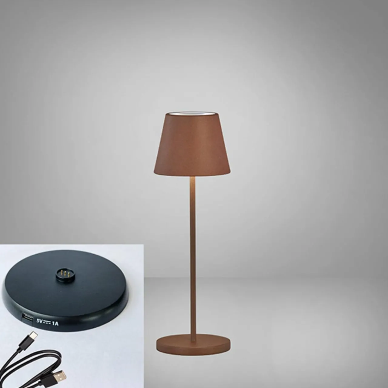 lampe_batterie_led_cosenza__cm_rouille_3.webp FH Lighting Lampe batterie LED Cosenza 2.0, 34 cm rouille^ Lampes Décoratives