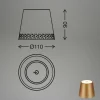 Briloner Lampe bouteille batterie LED IP44 variateur doré^ Lampes Décoratives