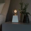Konstsmide Christmas Lampe déco à poser LED en bois, filament étoile^ Lumière De Noël