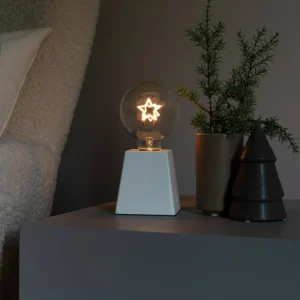 Konstsmide Christmas Lampe déco à poser LED en bois, filament étoile^ Lumière De Noël