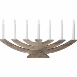 STAR TRADING Lampe déco fenêtre Navida, bois, 7 lampes, brune^ Lumière De Noël