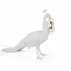 SELETTI Lampe déco LED Peacock Lamp blanche, cristal verre^ Lampes Décoratives