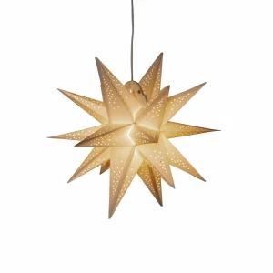 Konstsmide Christmas Lampe déco LED Étoile en papier 3D blanche, dim^ Lumière De Noël