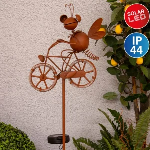 Näve Lampe déco solaire LED 5282414 avec vélo^ Lampes Décoratives
