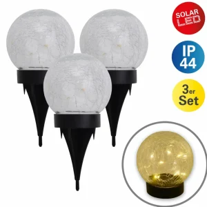 Näve Lampe déco solaire LED 5248203 en verre, par 3^ Lampes Décoratives