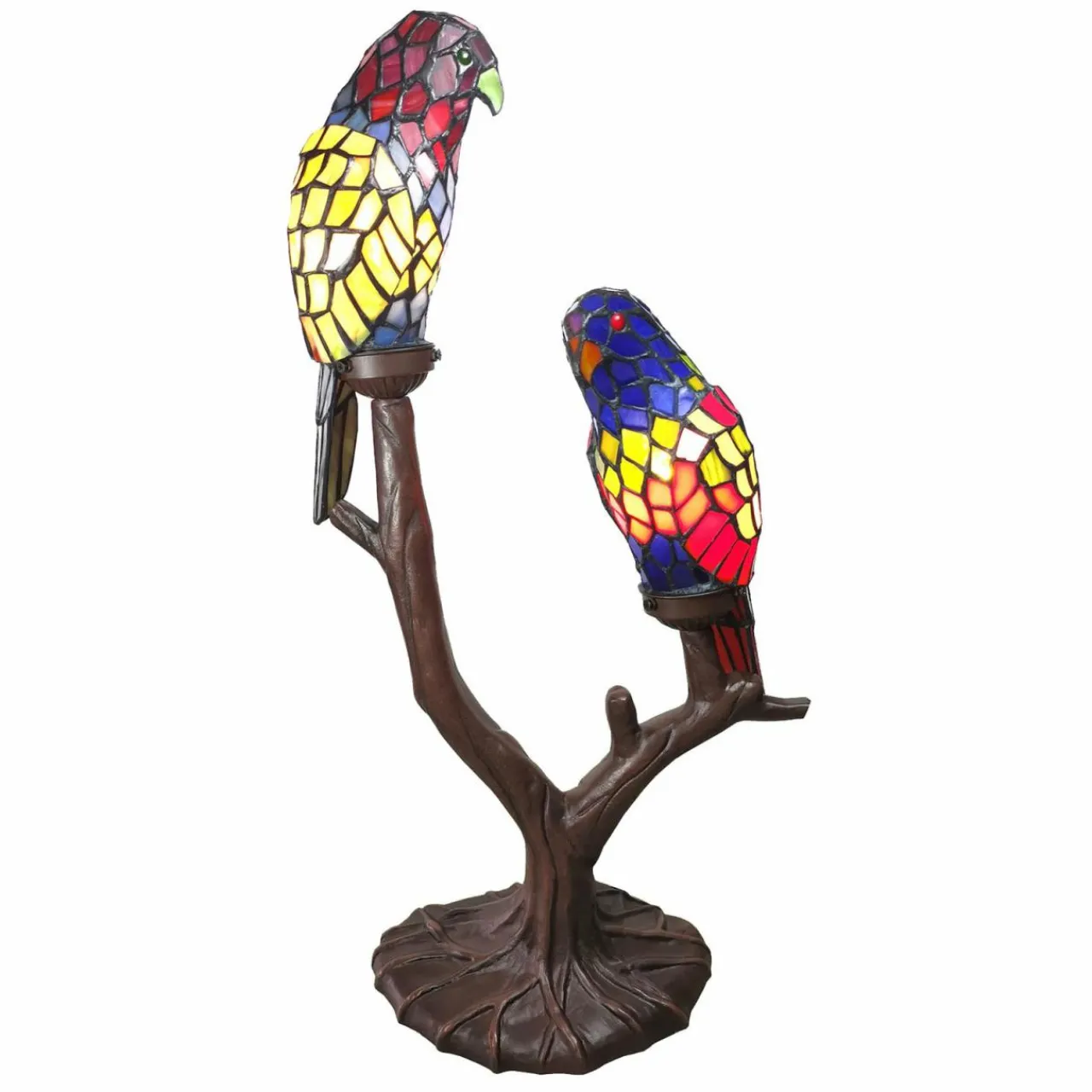 lampe_dcorative__deux_perroquets_tiffany_0.webp Clayre&Eef Lampe décorative 6017, deux perroquets, Tiffany^ Lampes Décoratives