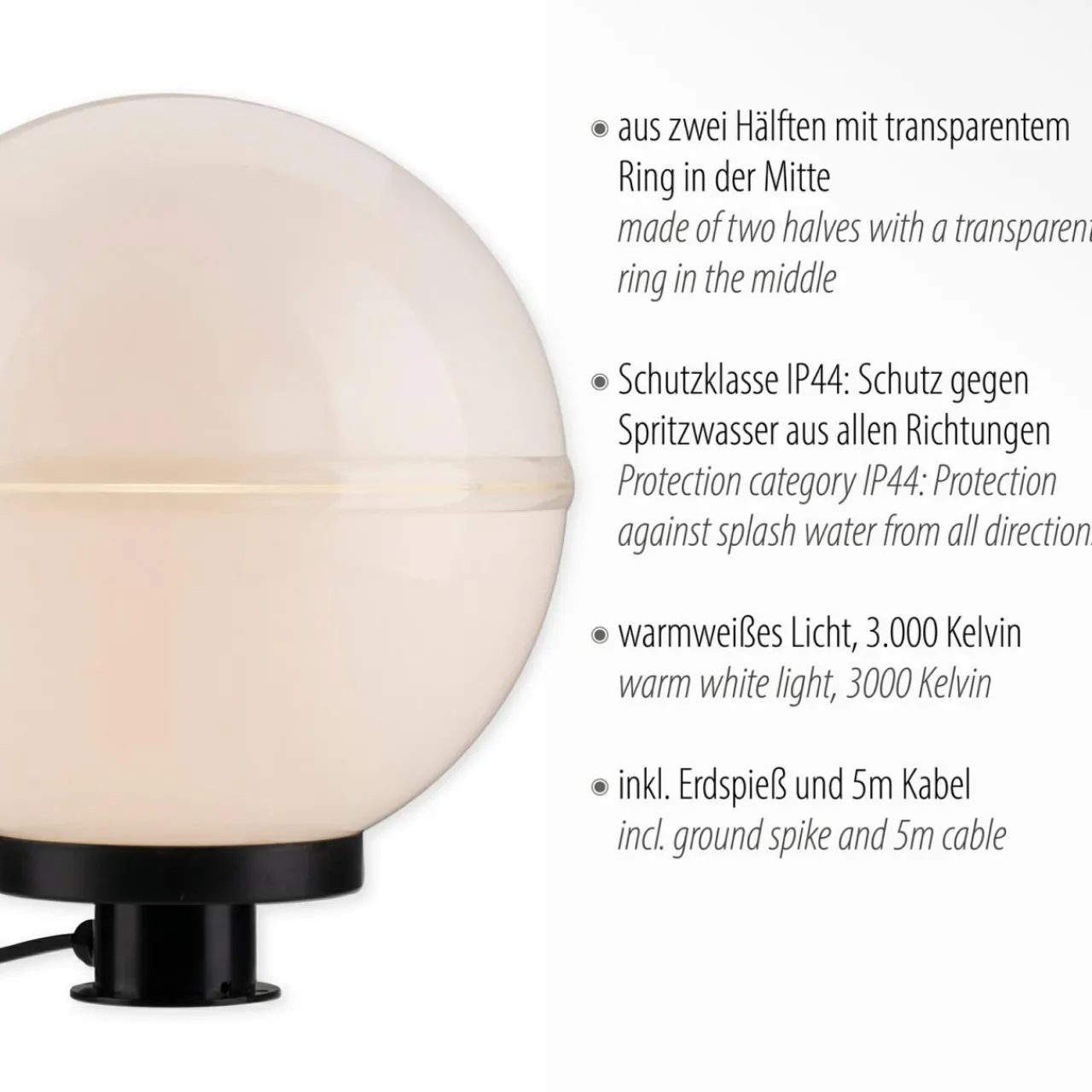 lampe_dcorative_dextrieur_hemis_avec_piquet_de_terre___cm_0.webp JUST LIGHT. Lampe décorative d'extérieur Hemis avec piquet de terre, Ø 30 cm^ Projecteurs D'Extérieur
